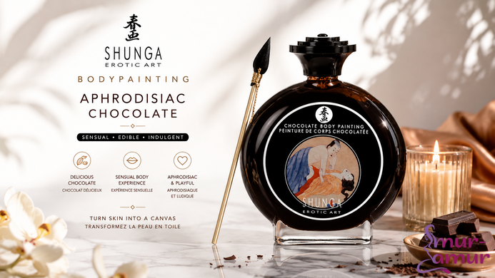 Краска для тела Shunga BODYPAINTING - Aphrodisiac chocolate (100 мл) без глютена и парабенов фото и описание