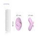 Смарт-вібратор для клітора Svakom Echo 2 Pink Lilac, підігрів до 38 &deg;C, знімна насадка на палець