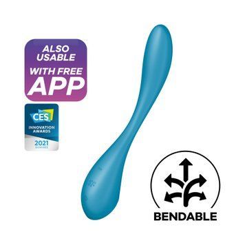 Універсальний смарт-вібратор Satisfyer G-Spot Flex 5+ Petrol фото і опис