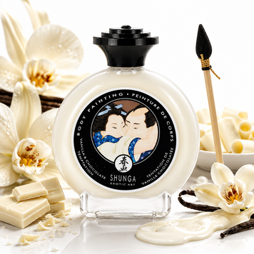 Краска для тела Shunga BODYPAINTING - Vanilla-Chocolate Temptation (100 мл) без глютена и парабенов фото и описание