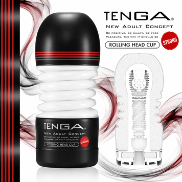 Мастурбатор Tenga Rolling Head Cup Strong з інтенсивною стимуляцією головки фото і опис