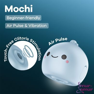 Вакуумный клиторальный стимулятор Satisfyer Mochi Frost Blue фото и описание