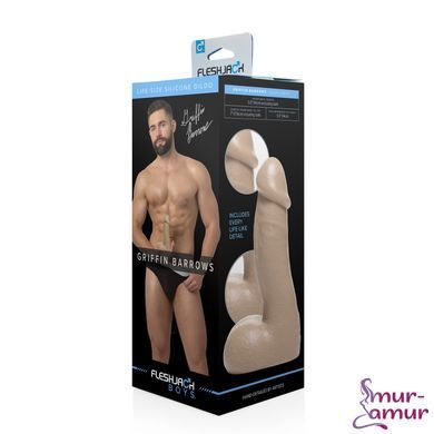 Фаллоимитатор Fleshjack Boys: Griffin Barrows Dildo, по слепку пениса порноактера