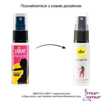 Возбуждающий спрей для женщин pjur myspray 20 мл, с экстрактом алоэ, эффект покалывания фото и описание