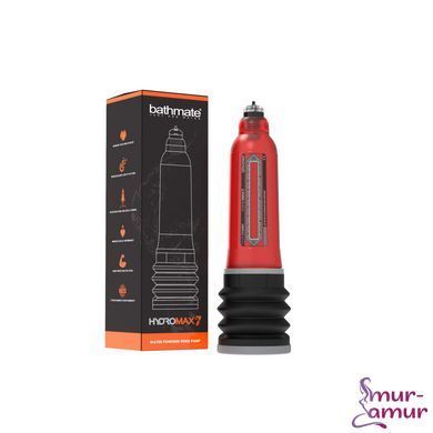 Гідропомпа Bathmate Hydromax 7 Red, для члена довжиною від 12,5 до 18 см, діаметр до 5 см