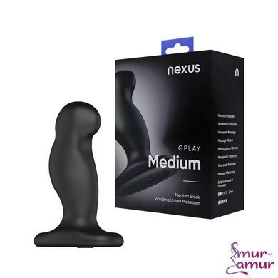Вибромассажер простаты Nexus G-Play Plus M Black, макс. диаметр 3 см, перезаряжаемый фото и описание