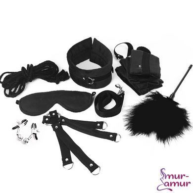BDSM-набір Art of Sex &ndash; Soft Touch BDSM Set, чорний, 9 предметів фото і опис