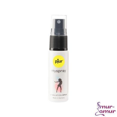 Возбуждающий спрей для женщин pjur myspray 20 мл, с экстрактом алоэ, эффект покалывания фото и описание