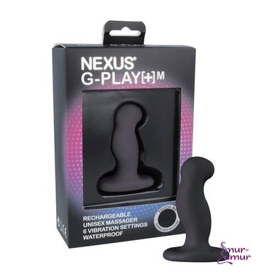 Вібромасажер простати Nexus G-Play Plus M Black, макс діаметр 3 см, перезаряджається фото і опис