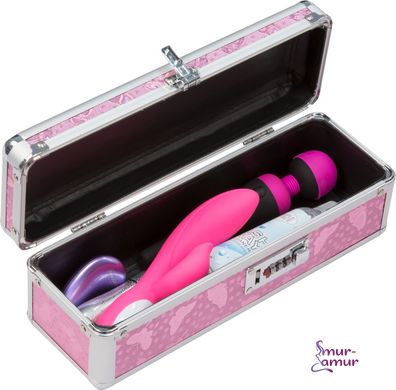 Кейс для хранения секс-игрушек BMS Factory - The Toy Chest Lokable Vibrator Case с кодовым замком фото и описание