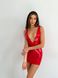 Лакированное платье с сексуальным декольте «Лучезарная Эмилия» D&A, XL, красное фото