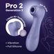 Вакуумный клиторальный стимулятор Satisfyer Pro 2 Generation 3 with Liquid Air Lilac фото