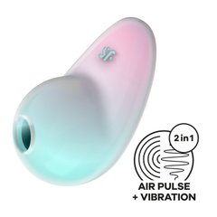Вакуумный стимулятор с вибрацией Satisfyer Pixie Dust Mint/Pink фото и описание