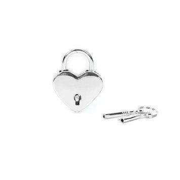 Замочек-сердечко Liebe Seele Heart Shape Padlock Silver (2 шт), универсальный фото и описание