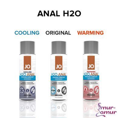 Анальная смазка JO ANAL H2O &mdash; WARMING (120 мл) разогревающая, на водной основе фото и описание