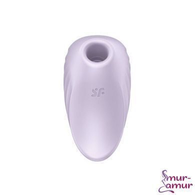Вакуумний кліторальний стимулятор із вібрацією Satisfyer Pearl Diver Violet фото і опис