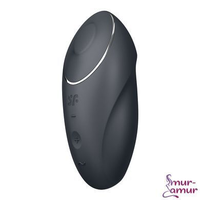 Вібростимулятор-пульсатор Satisfyer Tap & Climax 1 Grey, ефект постукування пальцем, 2 мотори