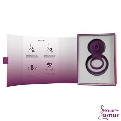 Двойное эрекционное кольцо с вибрацией Svakom Tammy Violet фото и описание