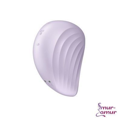 Вакуумний кліторальний стимулятор із вібрацією Satisfyer Pearl Diver Violet фото і опис
