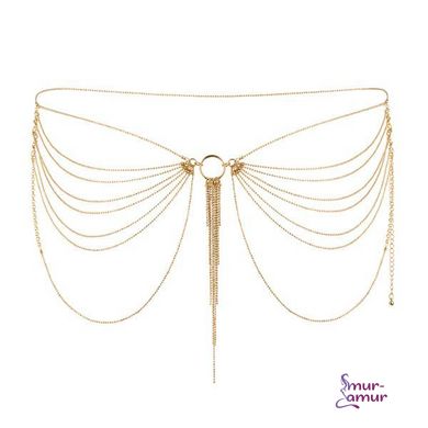 Ланцюжок на трусики або ліф Bijoux Indiscrets MAGNIFIQUE Waist Chain - Gold, прикраса на тіло фото і опис