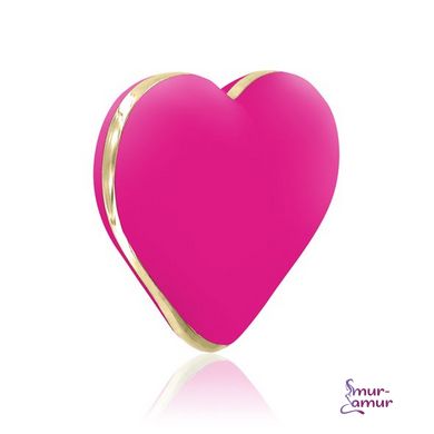 Вібратор-серце Rianne S: Heart Vibe Rose, 10 режимів роботи, медичний силікон, подарункова упаковка фото і опис