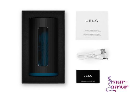 Смарт-мастурбатор LELO F1S V3 Teal, 2 мотори, 8 режимів, стимуляція звуковими хвилями