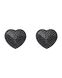 Накладки-сердечки на соски со стразами Obsessive A750 nipple covers, черные фото