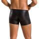 Чоловічі шкіряні боксери з блискавками Passion 049 SHORT MATT L/XL Black фото