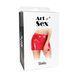 Сексуальная виниловая юбка Art of Sex - Stella, размер L-2XL, цвет красный фото