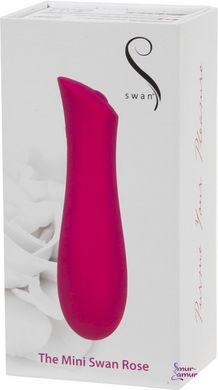Минивибратор The Mini Swan Rose с плавным увеличением интенсивности вибрации, силикон фото и описание