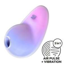 Вакуумний стимулятор з вібрацією Satisfyer Pixie Dust Violet/Pink фото і опис