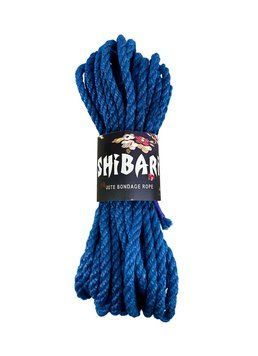 Джутовая веревка для Шибари Feral Feelings Shibari Rope, 8 м синяя фото и описание