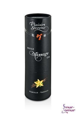 Массажное масло Plaisirs Secrets Vanilla (59 мл) с афродизиаками, съедобное, подарочная упаковка фото и описание