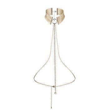 Ожерелье-воротник Bijoux Indiscrets Desir Metallique Collar - Gold фото и описание