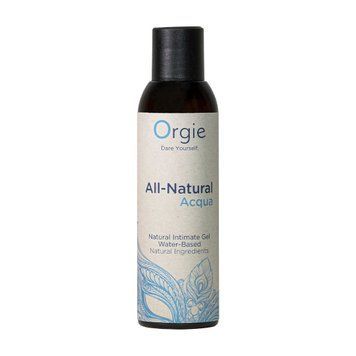 Лубрикант на водній основі Orgie All Natural Acqua, 150 мл, нелипкий, гладенький, натуральний склад фото і опис