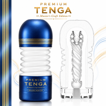 Мастурбатор Tenga Premium Rolling Head Cup з інтенсивною стимуляцією головки фото і опис