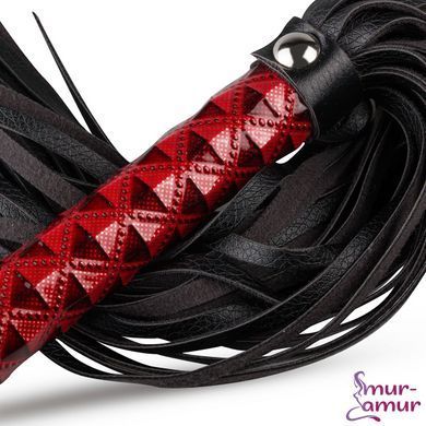 Плеть-флогер Whipped - Beat It Flogger - Red, экокожа фото и описание