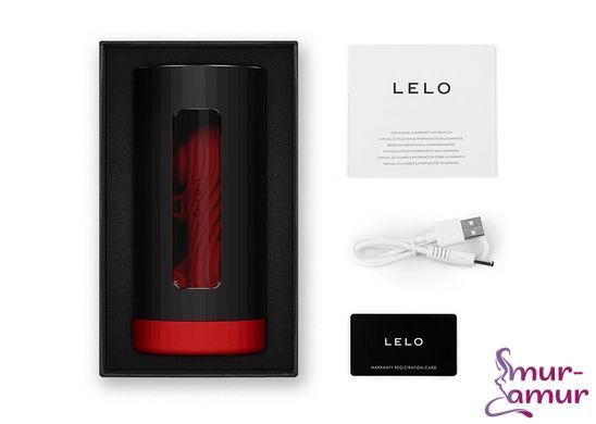 Смарт-мастурбатор LELO F1S V3 XL Red, увеличенный, 2 мотора, 8 режимов, стимуляция звуковыми волнами