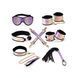Набор Liebe Seele Pink Glossy 7pcs Bondage Kit, фиксаторы, ошейник с поводком, кляп, флоггер, маска фото