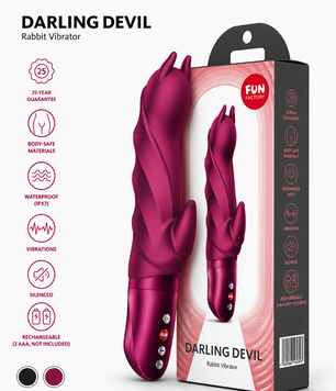 Вібратор Fun Factory Darling Devil Wine Red