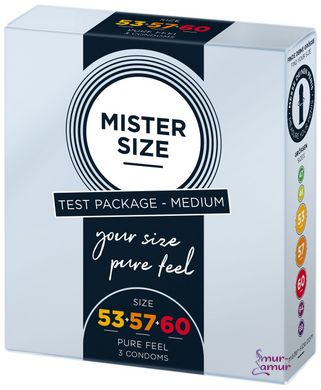 Набор презервативов Mister Size Testbox 53-57-60 (3 pcs) фото и описание