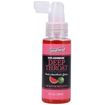 Спрей для минета Doc Johnson GoodHead DeepThroat Spray – Watermelon 59 мл для глубокого минета фото и описание