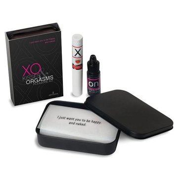Подарочный набор Sensuva XO Kisses & Orgasms (бальзам для губ с феромонами и жидкий вибратор) фото и описание
