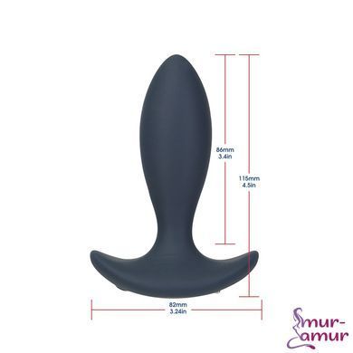 Анальная пробка с пульсацией Lux Active &ndash; Throb &ndash; 4.5" Anal Pulsating Massager, пульт ДУ фото и описание