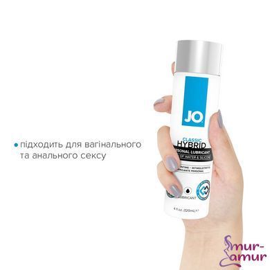 Густая смазка водно-силиконовая JO Classic Hybrid (120 мл) без парабенов, глицерина и масел фото и описание