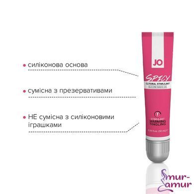 Возбуждающий гель для клитора JO SPICY WARMING (10 мл) разогревающий фото и описание
