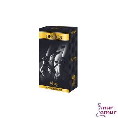 Набір аксесуарів БДСМ Alive Secret Desires Black Kit (8 pcs) фото і опис