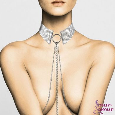 Намисто-комір Bijoux Indiscrets Desir Metallique Collar - Silver фото і опис