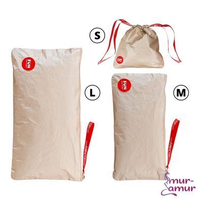 Сумка для секс-іграшок Fun Factory TOYBAG M, золотиста, на блискавці, 25x12 см