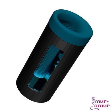 Смарт-мастурбатор LELO F1S V3 XL Teal, збільшений, 2 мотори, 8 режимів, стимуляція звуковими хвилями